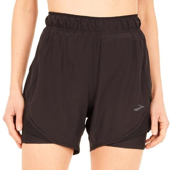 Brooks 221465 Chaser 5 Inch Short Black Large - Picture 1 of 5